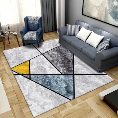 DJHWWD Grosser Teppich Outdoor wetterfest 60x120CM Floor teppiche Grau Blauer gelber moderner geometrischer kuche modern günstig DJHWWD Grosser Teppich Outdoor wetterfest 60x120CM Floor teppiche Grau Blauer gelber moderner geometrischer kuche modern günstig