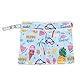 Damero windeltasche wetbag wiederverwendbar, Nasstaschen für Unterwegs, Wetbag windelbeutel für Babys Windeln, schmutzige Kleidung und anderes Zubehör, (Kleine, Sommerurlaub)