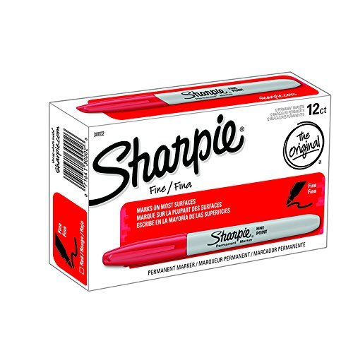 Sanford L.P. marcador Sharpie  rojo (Set de 6)