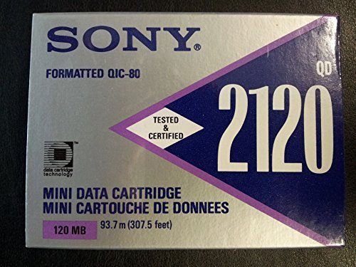 SONY QD2120 FORMATTED QIC-80 MINI DATA CARTRIDGE