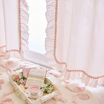 ★限定‪☆最終価格★未使用に近い♡ロマンティックプリンセス♡フリルレースカーテン かわいいカーテンで憧れのプリンセスルームに♪【2023年版