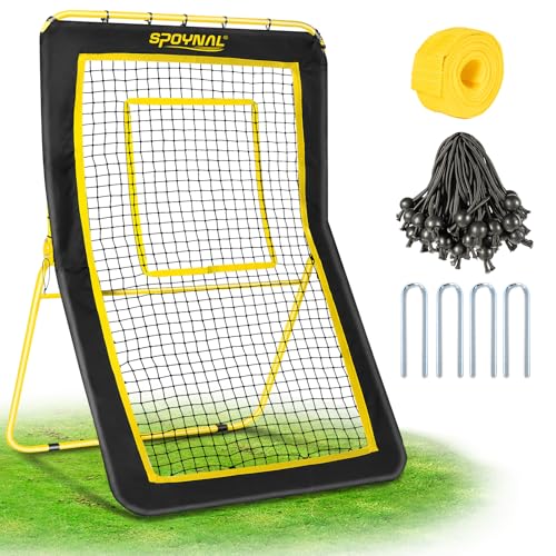 SPOYNAL 4 x 7 FT Lacrosse Rebounder, 5-Angle Adjustable Sports Net by SPOYNAL - Used condition - Image 9