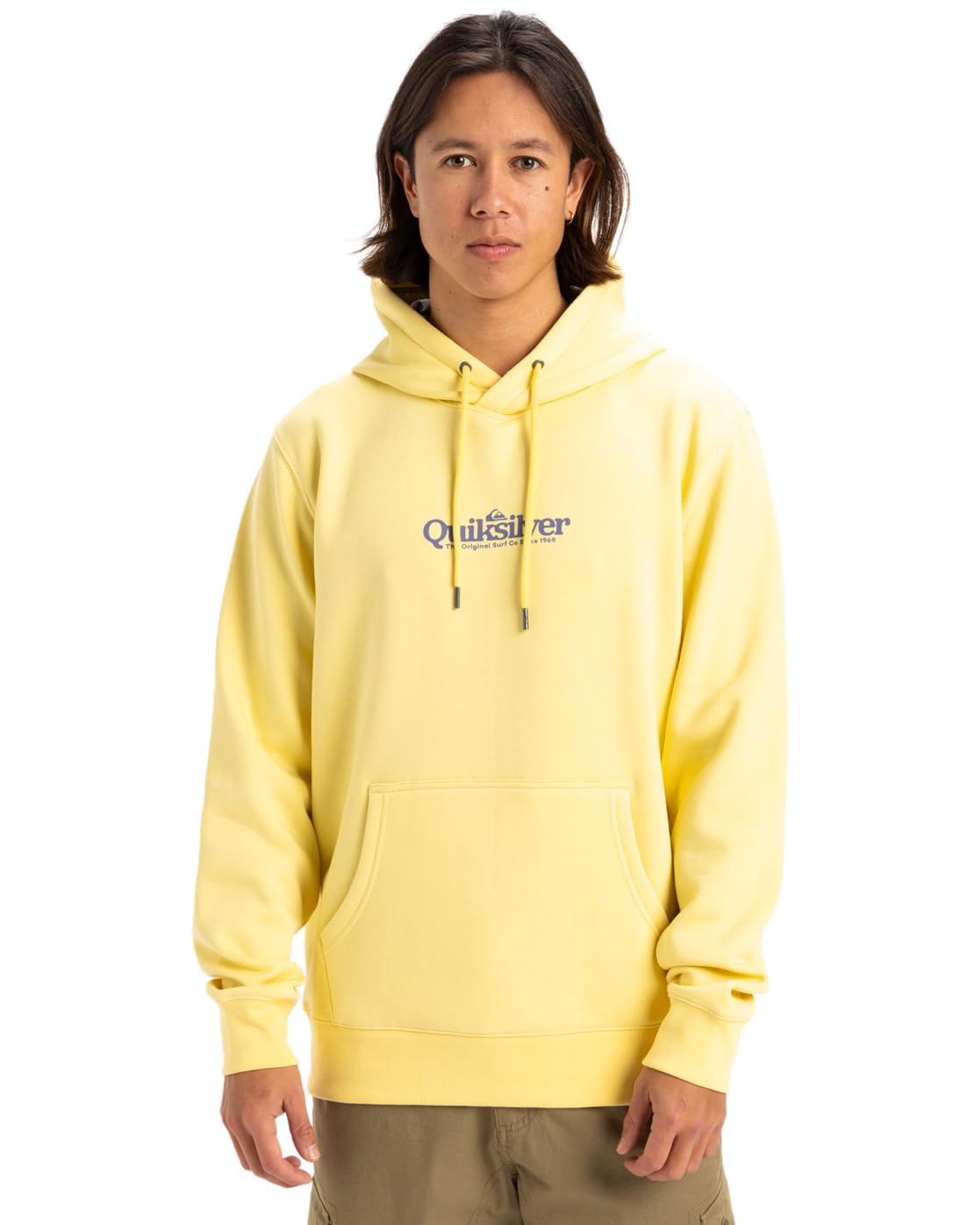 Quiksilver Mens Fineline Hoodie Pullover Sweater, Popcorn, M EU