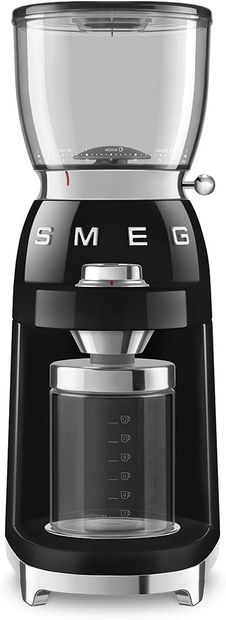 Smeg 50's Retro Style Aesthetic Coffee Grinder, CGF01 (Red)