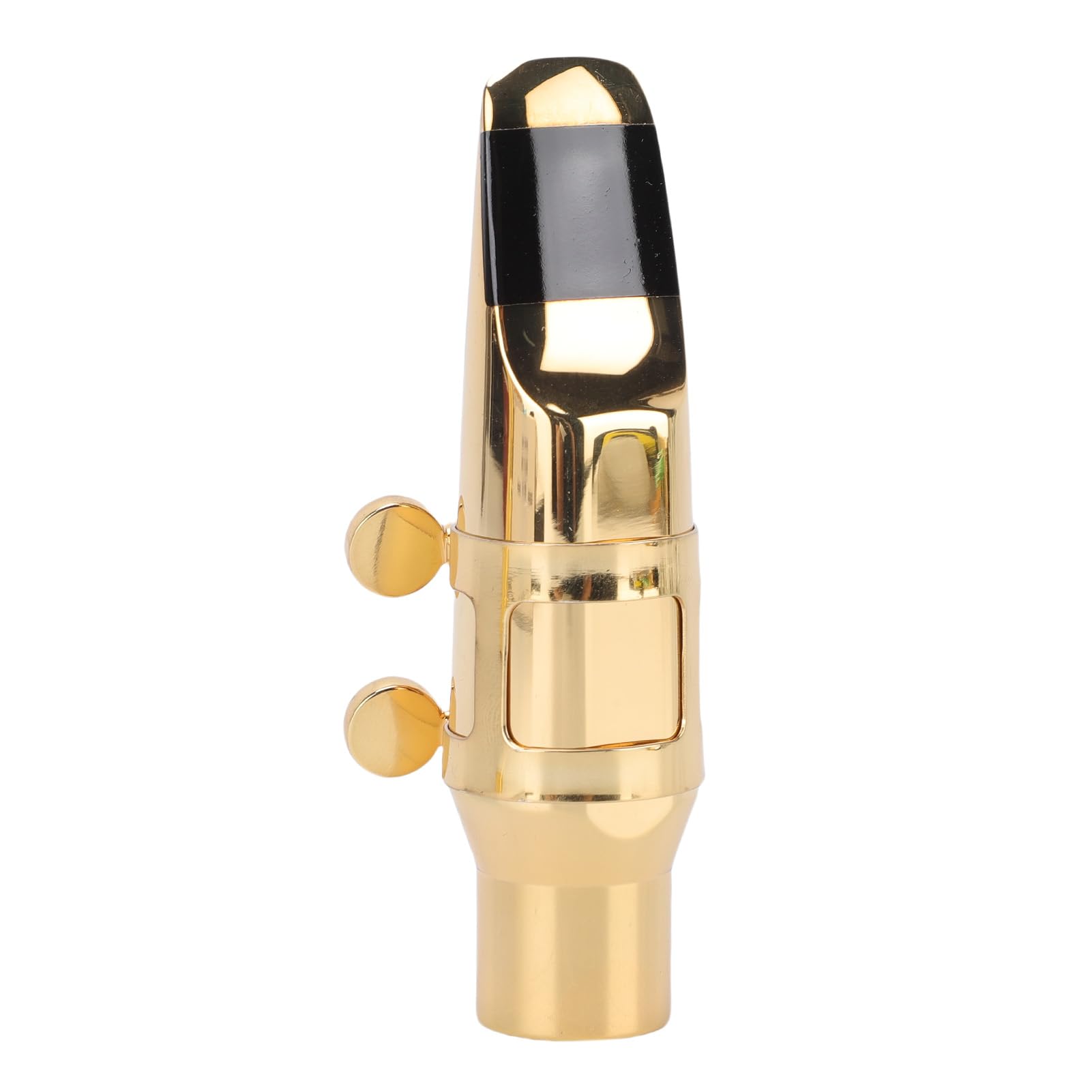 Bocchino per Sassofono Contralto, Bocchino per Sax C6 in Ottone Dorato, Dai Toni Ricchi con Cappuccio e Legatura, Ideale per Sassofono Contralto e Prestazioni Elevate