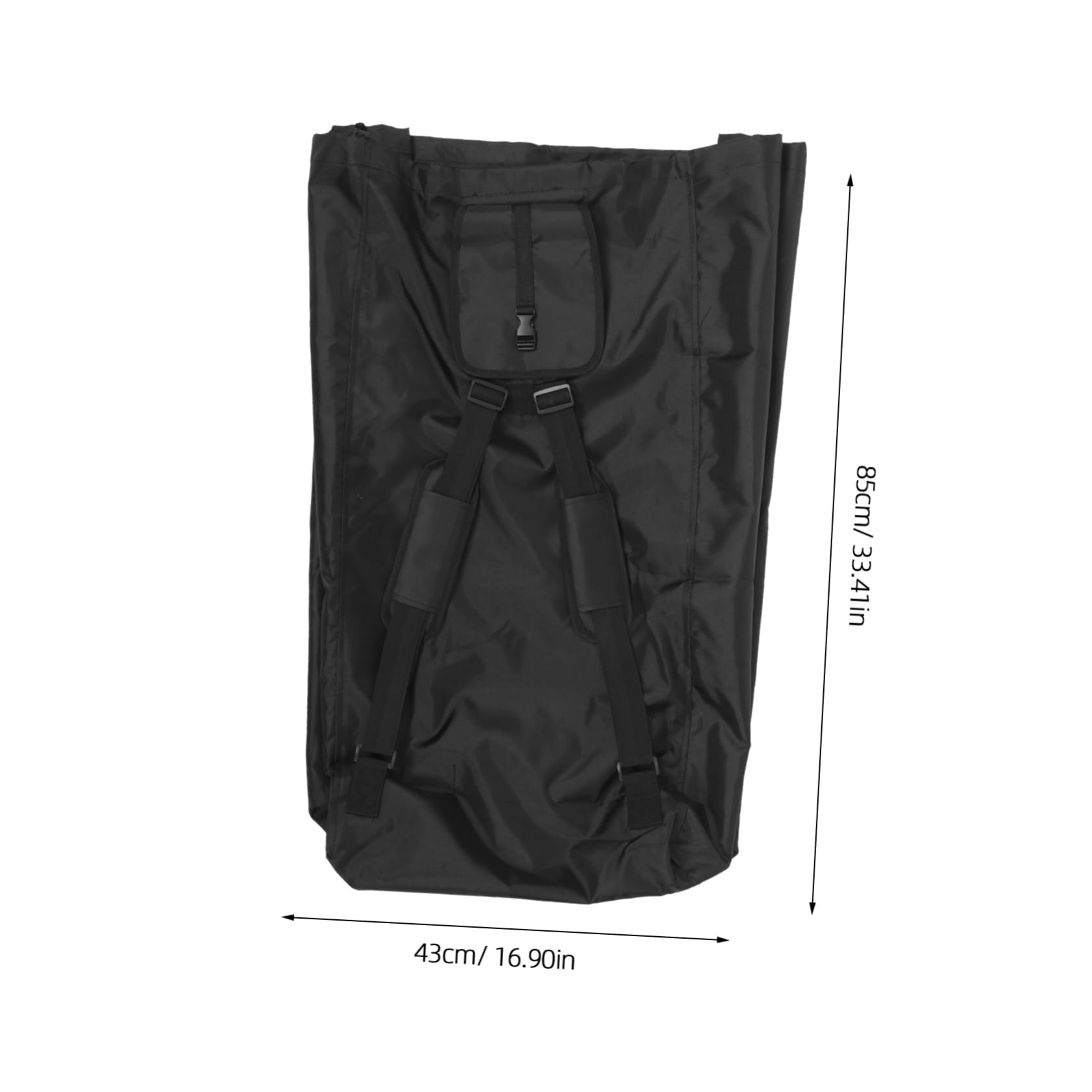 FUNOMOCYA Travel Bag Stroller Organizer Bag for Airplane Travel Black 1pc Sturdy Oxford Cloth