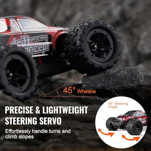 Image of Rc Cars 40+Km /High-Speed 4WD Remote Control Monster Truck | 2.4GHz Off-Road RC Car with Rechargeable Battery | All-Terrain Racing Toy for Kids & AdultsMulticolor