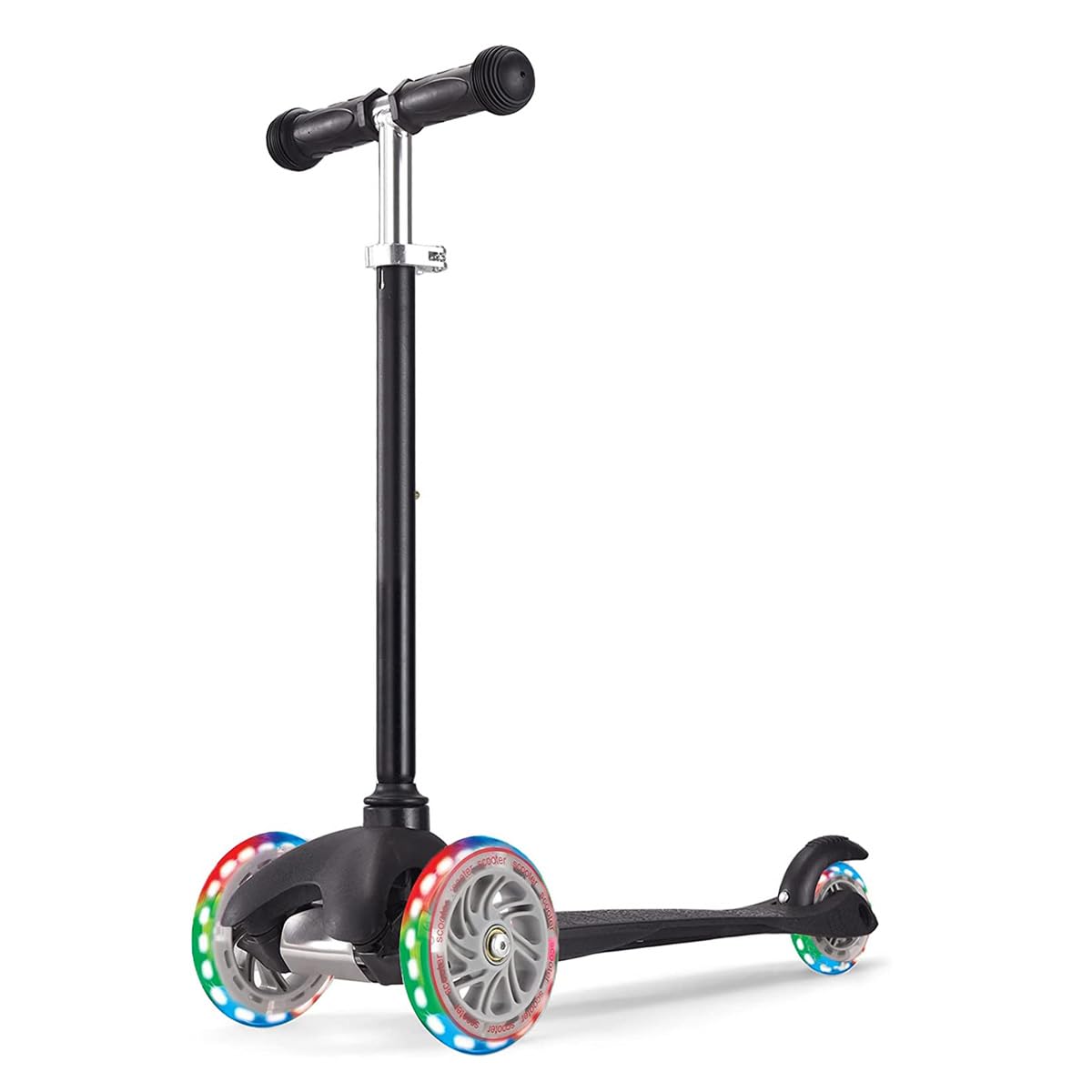 Kids Scooter- Adjustable, Safe & Fun 3-Wheel Ride Durable, Light-up Wheels for Night Safety.