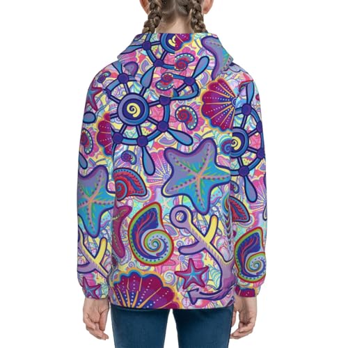 Cute Nautical Kids Pullover Hoodies Boys Sweatshirts Girls Athletic Clothes with Pocket4