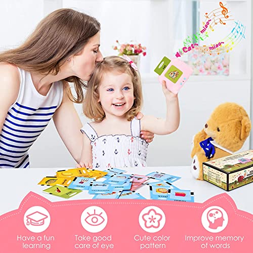 Image of Educational Toys for 3 4 5 Year Old Boys Luteti Talking Flash Cards for Toddlers Age 3 4 Preschool Learning Toys for 4 5 6 Year Old Christmas Birthday Gifts for 3-6 Year Old Girls 112pcs