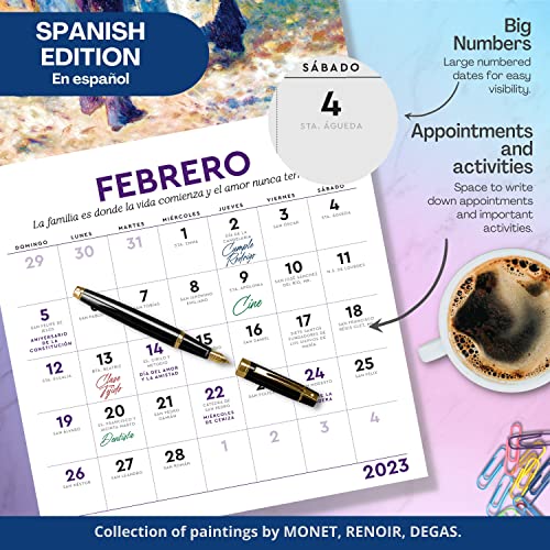 Sendas - Spanish Edition | Wall Calendar About Personal Values Year 2023 | Daily Planner 2023, Schedule Meetings, Events Or Important Dates | Weekly Wall Planner Ideal For Personal Gift Or For Companies | Daily Planner #TOP1