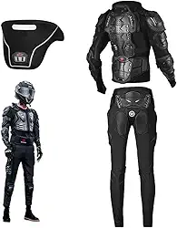 Jaqueta De Proteção Para Motocicleta Três Em Um, Colete Calça Protetor Cervical