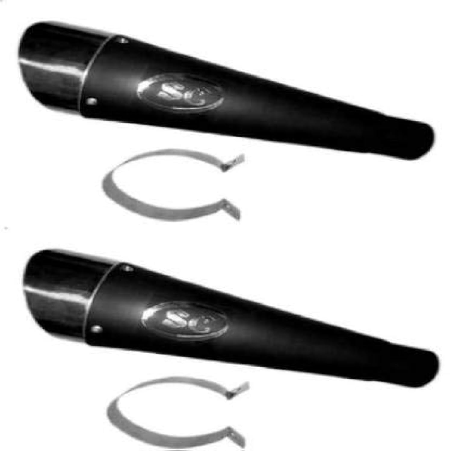 RA ACCESSORIES Bike Silencer SC For All Type Of Scooty and Bike Bike Exhaust System- Set of 2-image-47