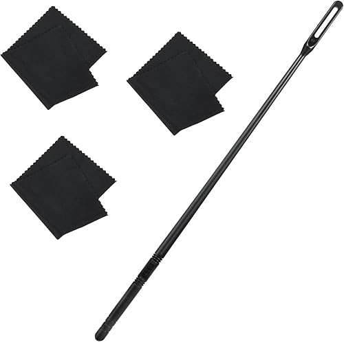 Kit de limpieza de flauta 3 paños de limpieza de flauta 1 barra de limpieza de flauta trapo de limpieza de flauta hisopo de limpieza de flauta