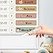Daily Schedule Pocket Chart for Kids Management, 13+1 Pockets with 30 Cards Visual Time Reusable Dry-Eraser Schedule, Teacher Supplies for Boho Classroom Homeschool Decor