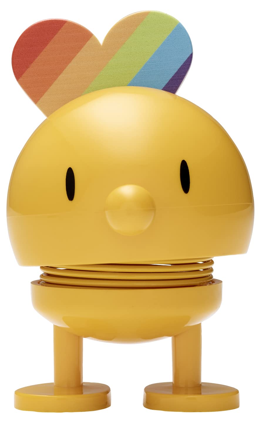 Hoptimist Baby Bumble Rainbow, Wackelfigur & Glücksbringer Skandinavisch, Wohnzimmer & Schreibtisch Deko, Büro Gadget, Tolle Kleine Geschenke, 4,5 x 5,8 x 8,7, Gelb