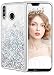 Produktbild wlooo Handyhülle Huawei P20 Lite Glitzer Hülle, Flüssig Bewegende Treibsand Fließend Flüssigkeit Glitter Quicksand Transparent Silikon Weich TPU Bumper Luxury Bling Original Schutzhülle Case