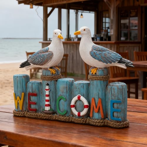 Estatuas de Aves de Resina para Decoración Náutica miniatura 1