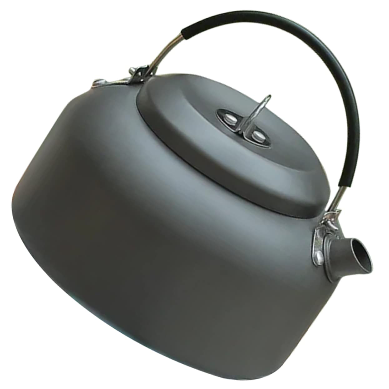 BESPORTBLE 2stücke Outdoor Camping Kessel Aus Aluminiumlegierung Tragbar Teekessel Mit Anti-scald Griff Für Camping Und Outdoor-aktivitäten