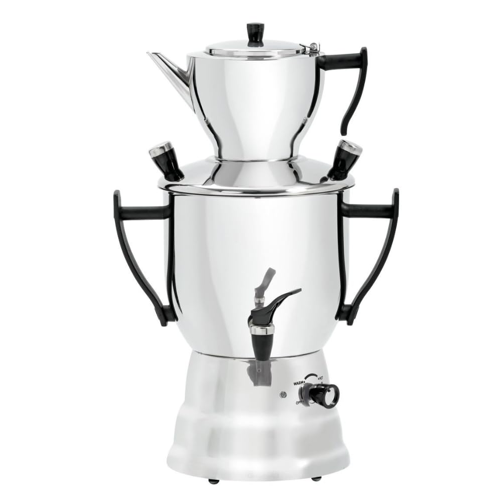 MBH - Samovar industrial 3L con Tetera de Acero Inoxidable. Hervidor de agua profesional para hostelería.