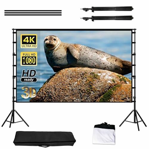 Pantalla portátil para proyector con soporte 150 inch