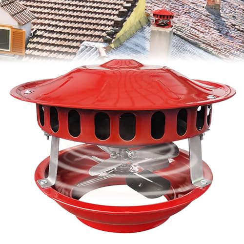 Mocoli Extractor de humos de 100W, Ventilador de Chimenea de Doble Cabeza de 12-21cm con 7 Aspas Máquina de Humo Silenciosa Extractor de Humos Ventilador de Chimenea