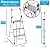 BIRDROCK HOME 3-Step Aluminum Step Ladder - Lightweight Foldable Stepladder with Wide Non-Slip Steps - Ideal for Kitchen, Pantry, Closets, and Home Office - Space-Saving Design - Indoor Use - Silver