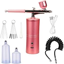 BtcFu High Pressure Spray Gun, Rechargeable Portable Mini Air Compressor Kit with Mini Paint Spray Gun, Airbrush Multipurpose, Can be Used as Nail Art, Tattoo, Crafts, Cake Decoration, Atomizer