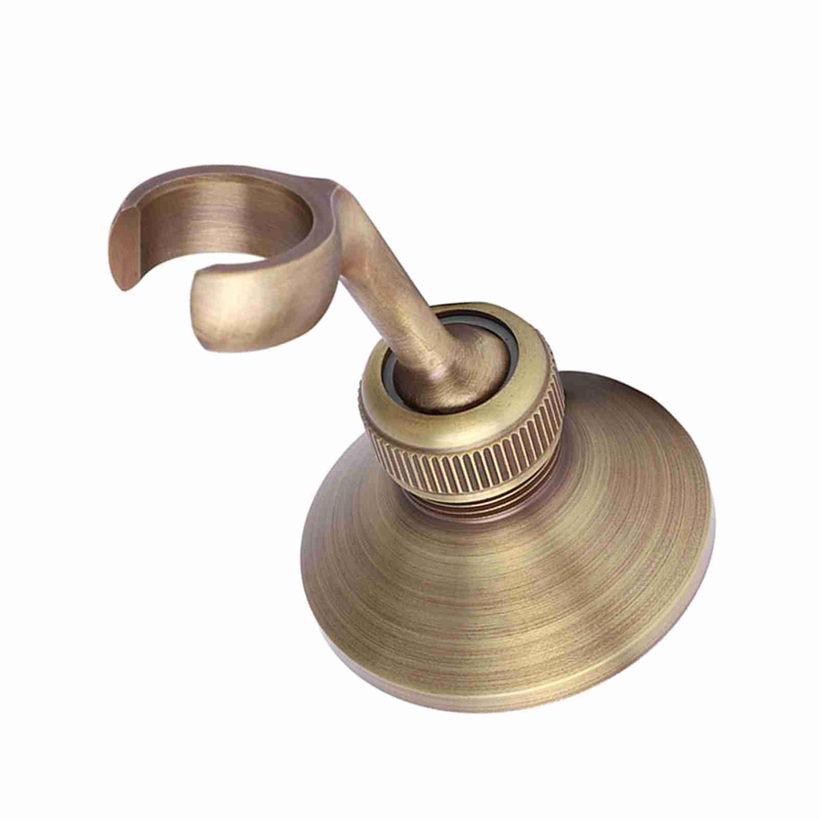 VIFERR Shower Head Holder Brass Shower Head Holder Adjustable Hand Shower Holder Wall Mounted Shower Head Holder Base for Home Bathroom - Image 4