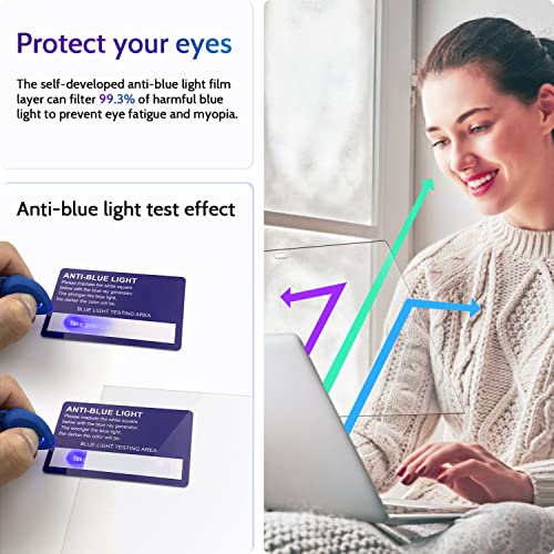 Image of Saco Anti Blue Light Glossy Screen Protector for 2026 MacBook Neo A3404 13 Inch with Touch ID - HD Clear Laptop Screen Guard, Scratch Resistant, Bubble-Free Installation