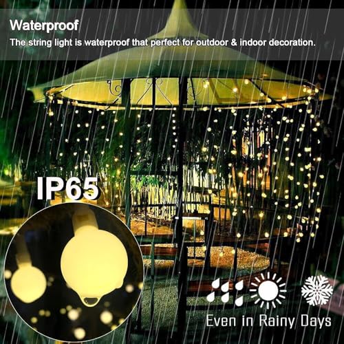Rechargeable Fairy Lights USB with 8 Lighting Modes 16ft 50LEDs Waterproof Fairy Lights for Bedroom Outdoor Party Living Room (Rechargeable) - Image 5