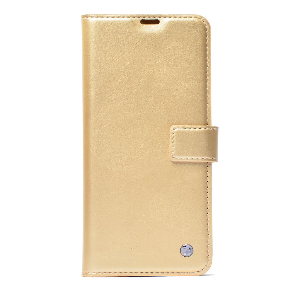 Zore Xiaomi ile uyumlu Redmi 15C Kılıf Zore Kar Deluxe Kapaklı Kılıf Gold