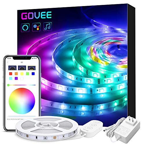 Alexa LED Light Strip, Govee WiFi APP Control 16.4ft Smart LED Strip Lights