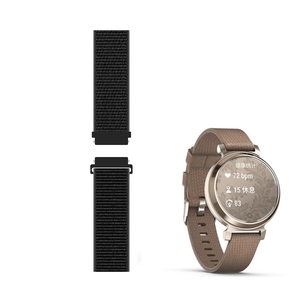 C2D JOY Nylon Strap Compatible with Lily 2/Lily 2 (Active) Watch Replacement Sport Mesh Strap With Hook&Loop-Black Large