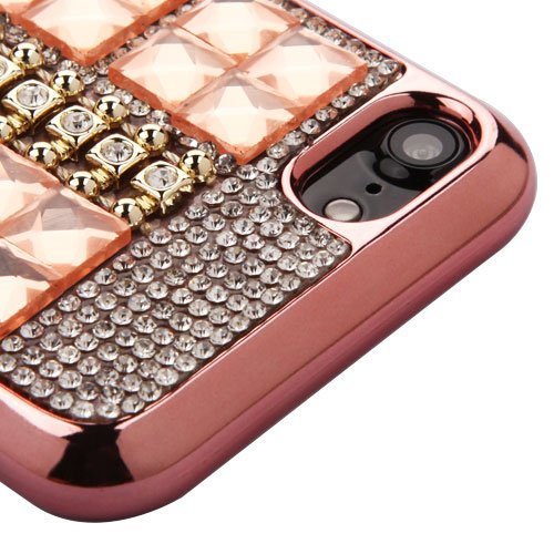ぴ*ー様 iPhone7 Amazon.co.jp: MYBAT Square Crystals Rhinestones Desire iPhone7