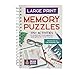 Large Print Memory Puzzles: 175+ Puzzles and Activities for Adults to Exercise Memory and Improve Focus - Includes Spiral Bound / Lay Flat Design and ... Font for Easy Reading (Brain Busters)