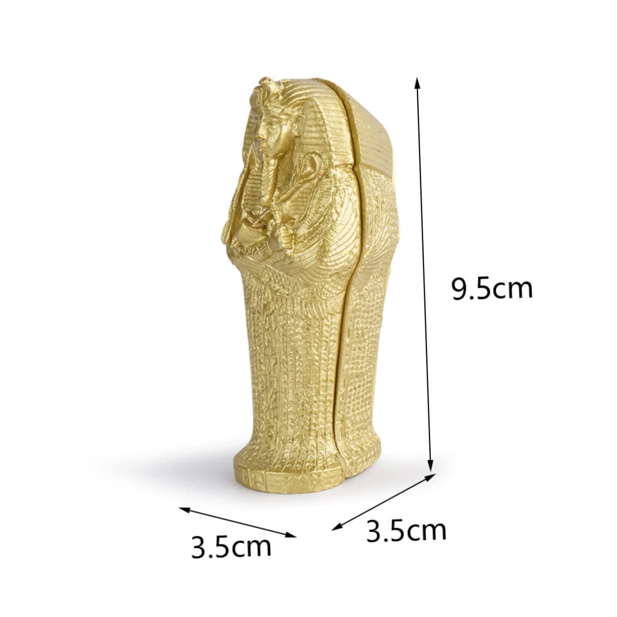 Amazon｜TOPPERFUN 2個古代エジプト風 ミイラの棺 樹脂工芸品 卓上装飾
