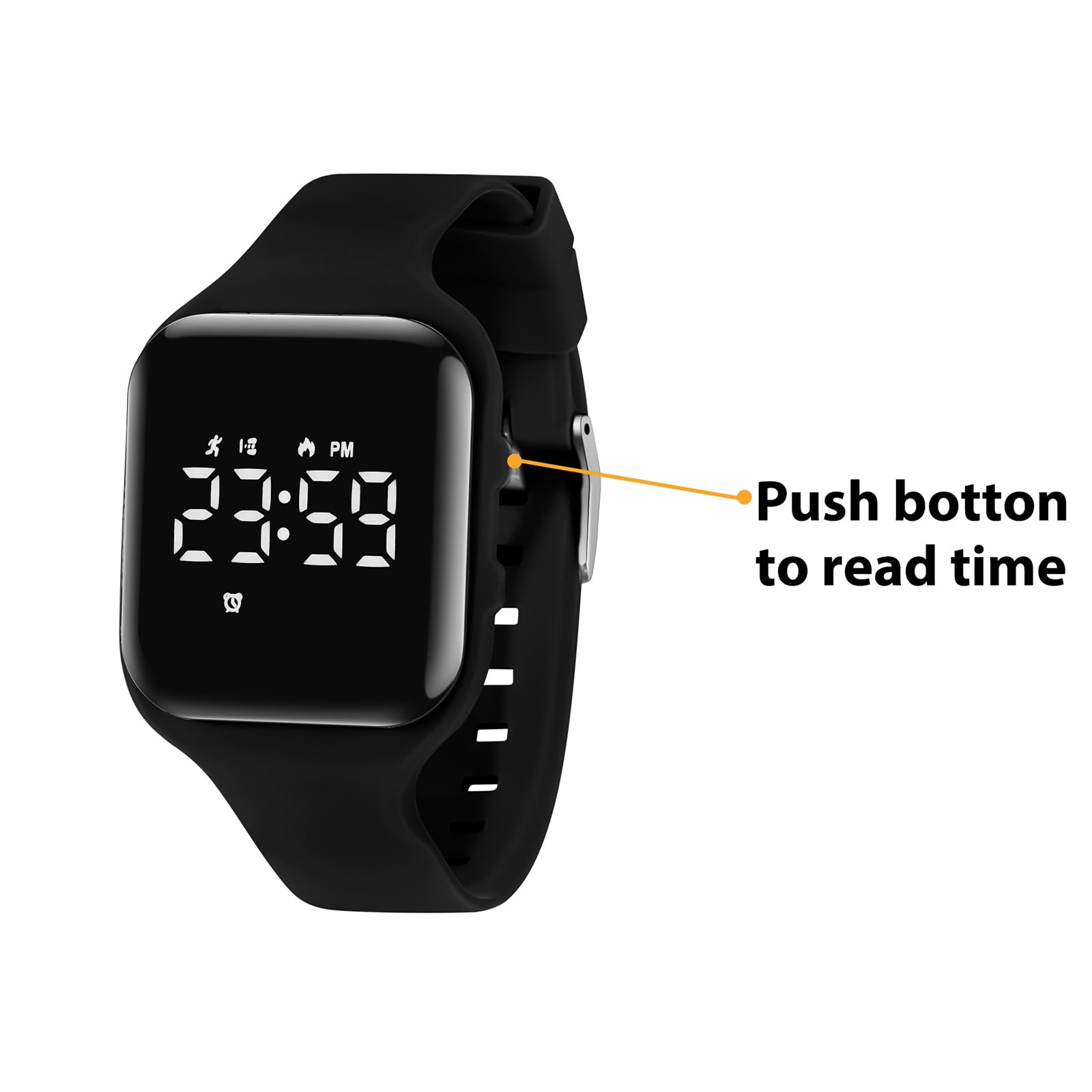 aswan watch Montre Digitale Enfant avec Chronomètre, Eclairage, Alarme, Date,Podomètres Marche Non Connecté-Montres Sport pour Fille Garcon avec Bracelet en Silicone