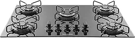 SUGGAR COOKTOP VIDRO PRETO 5 QUEIMADORES ESMATADOS FG5005AVP