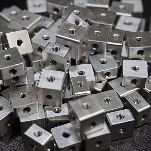10MMMX10MMX10MM Bloque de Seis Lados de la Placa Cuadrada de la Placa de acrílico de la Placa de conexión del Bloque de conexión del Bloque Fijo del Accesorio del chasis DaJiKan