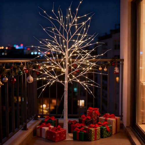 CCLIFE LED Lichterbaum 150cm, Innen und Außen weihnachtsdeko,...