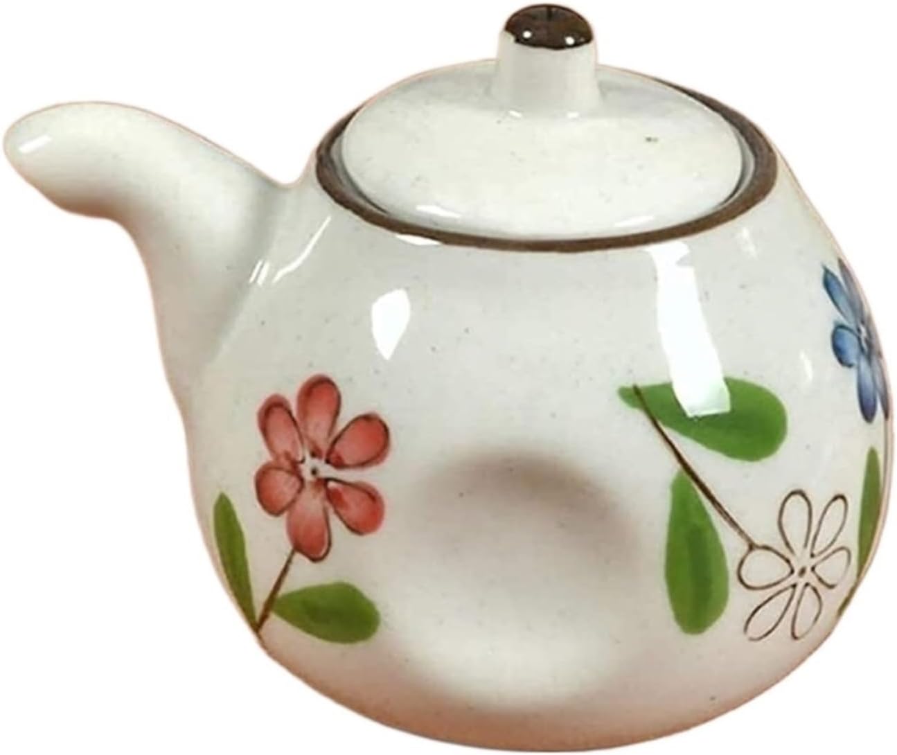 Oil and Vinegar Dispenser Oil and Vinegar Dispenser,Ceramics Oil Vinegar Cruet- Soy Sauce or Vinegar Cruet with Pourer,Liquid Condimentwith Cooking(4.5 x7cm)
