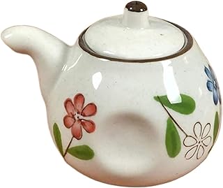 DHAEY Aceitera Dispensador de Aceite y vinagre, vinagrera de vinagre de Aceite de cerámica, Salsa de Soja o vinagrera con vertedor, condimento líquido con Cocina(4.5 x7cm)