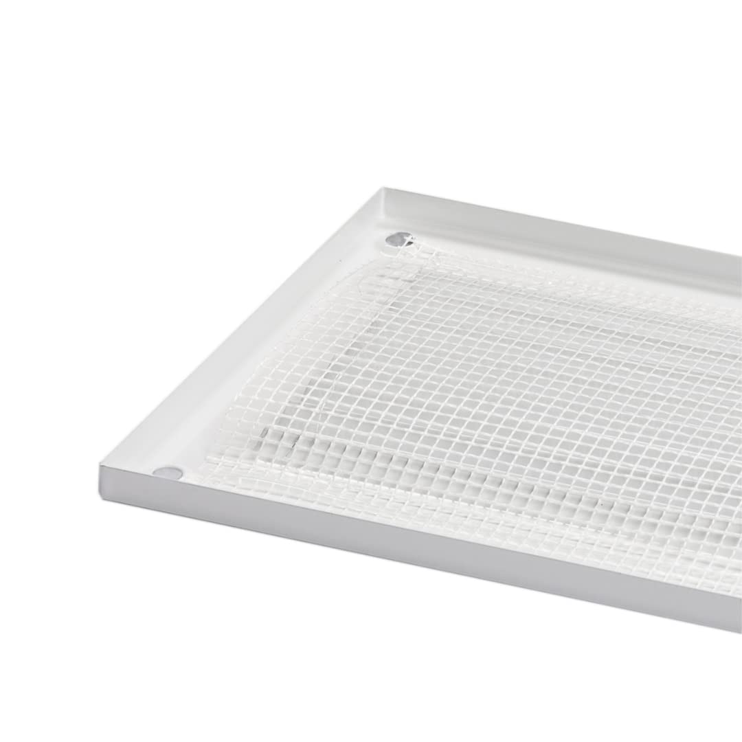 Griglia Di Sfiato Aria Bianca 300x100 Mm Con Zanzariera