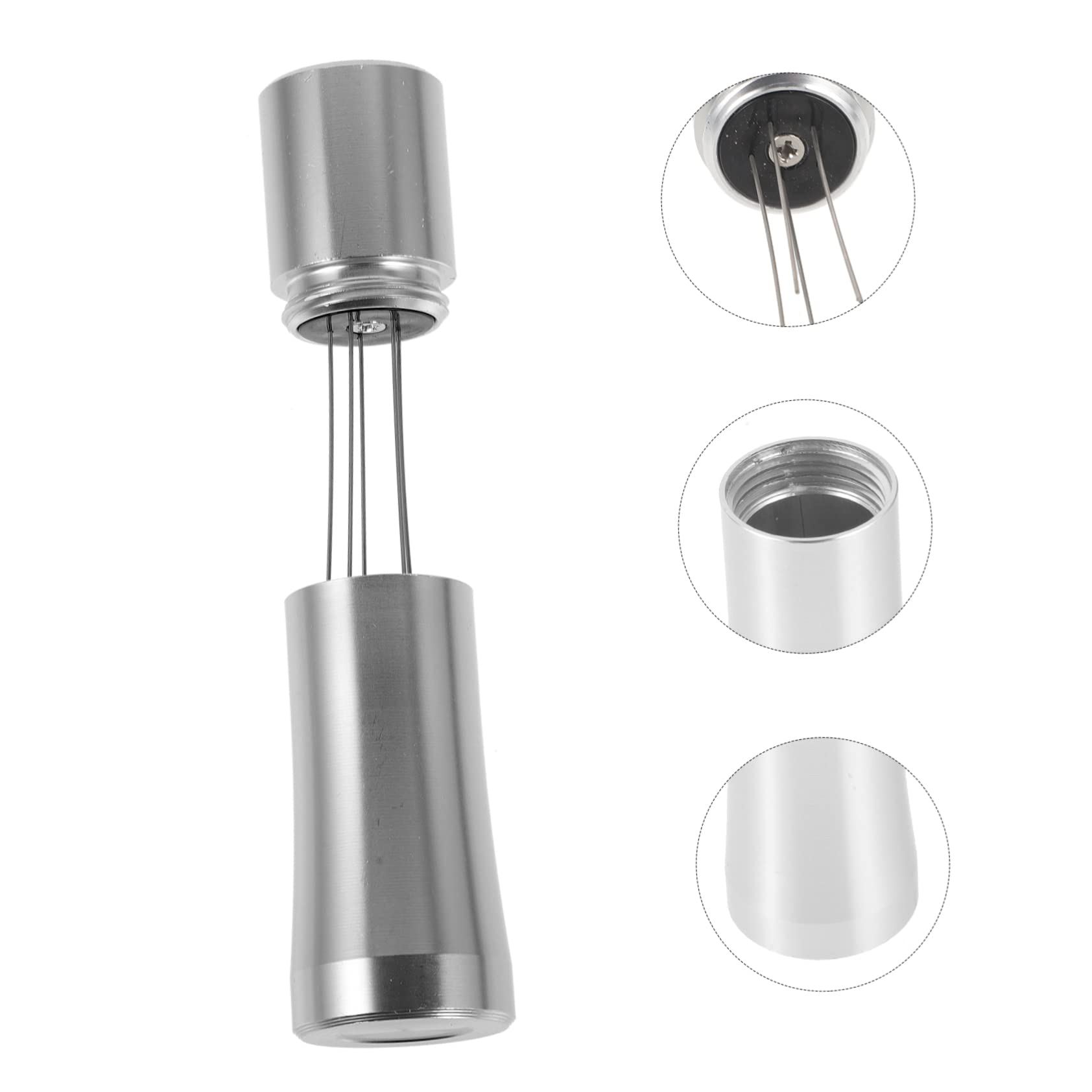 Cabilock 3 Piezas Aguja De Café Estación De Manipulación De Café Filtrar Mezclador Herramientas De Café Expreso Instante Tazas De Espresso Maquina De Cafe Bomba Aleación De Aluminio Silver