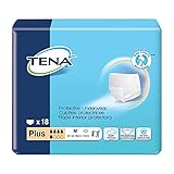 Tena Plus Adult Disposable Underwear, Size Medium, Full case of 72 Briefs (213-2918)