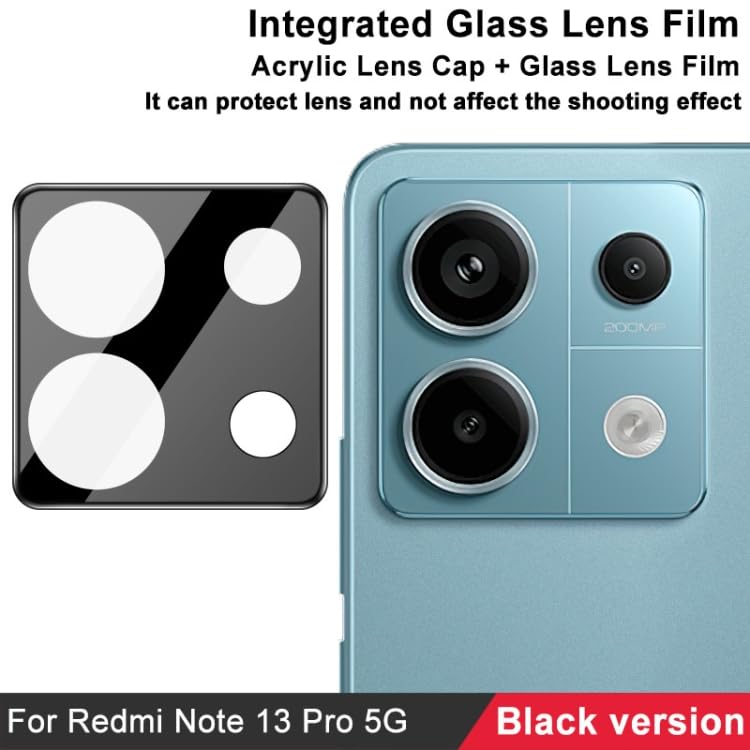 Image of Xmon Back Camera Lens Protector for Redmi Note 13 Pro (1 Pack) Premium Camera Glass Protector Guard, Anti-Scratch, Ultra-Clear, Easy Installation