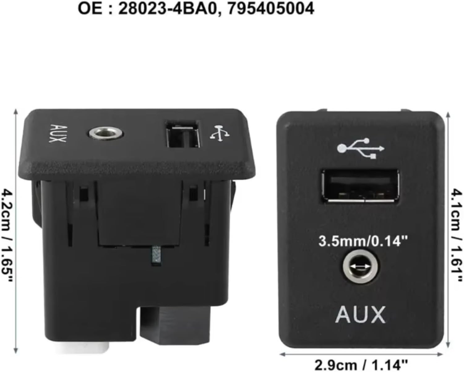 Разъем AUX для автомобиля, для Nissan, для Altima, для Frontier, для Kicks 28023-4BA0B, адаптер для разъема AUX USB