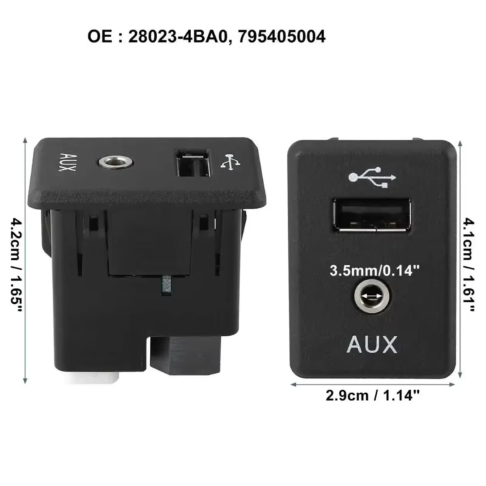 Compatibile Con Nissan Per NV Per Rogue Per Xterra 795405004 Connettore Porta USB Per Auto USB Accessori Sostituzione