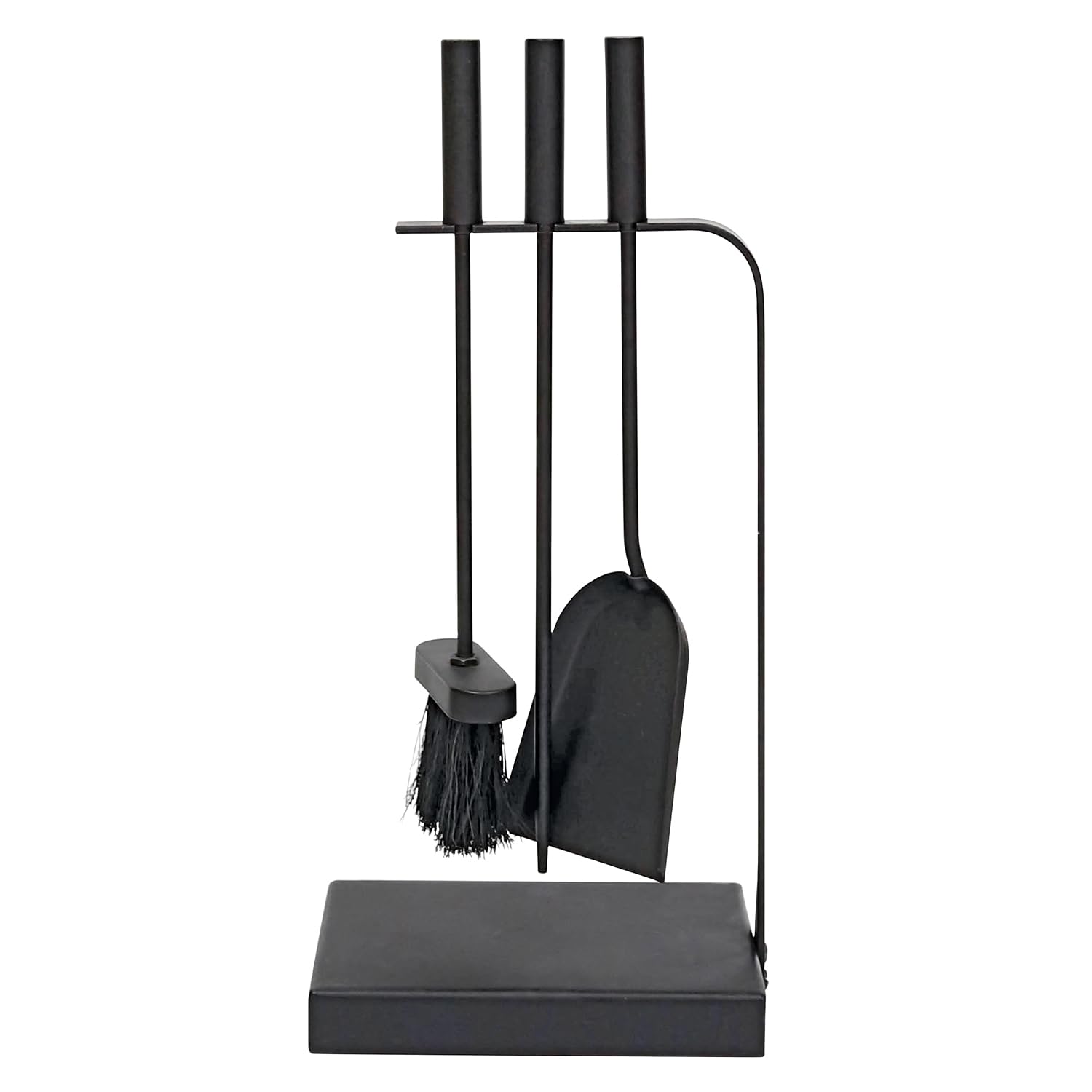 Jvl Black Belmont Contemporary Fireside Companion Curve Tool Set